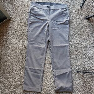 Lane Bryant Brown Houndstooth Stretch Dress Work Pants Womens size 14